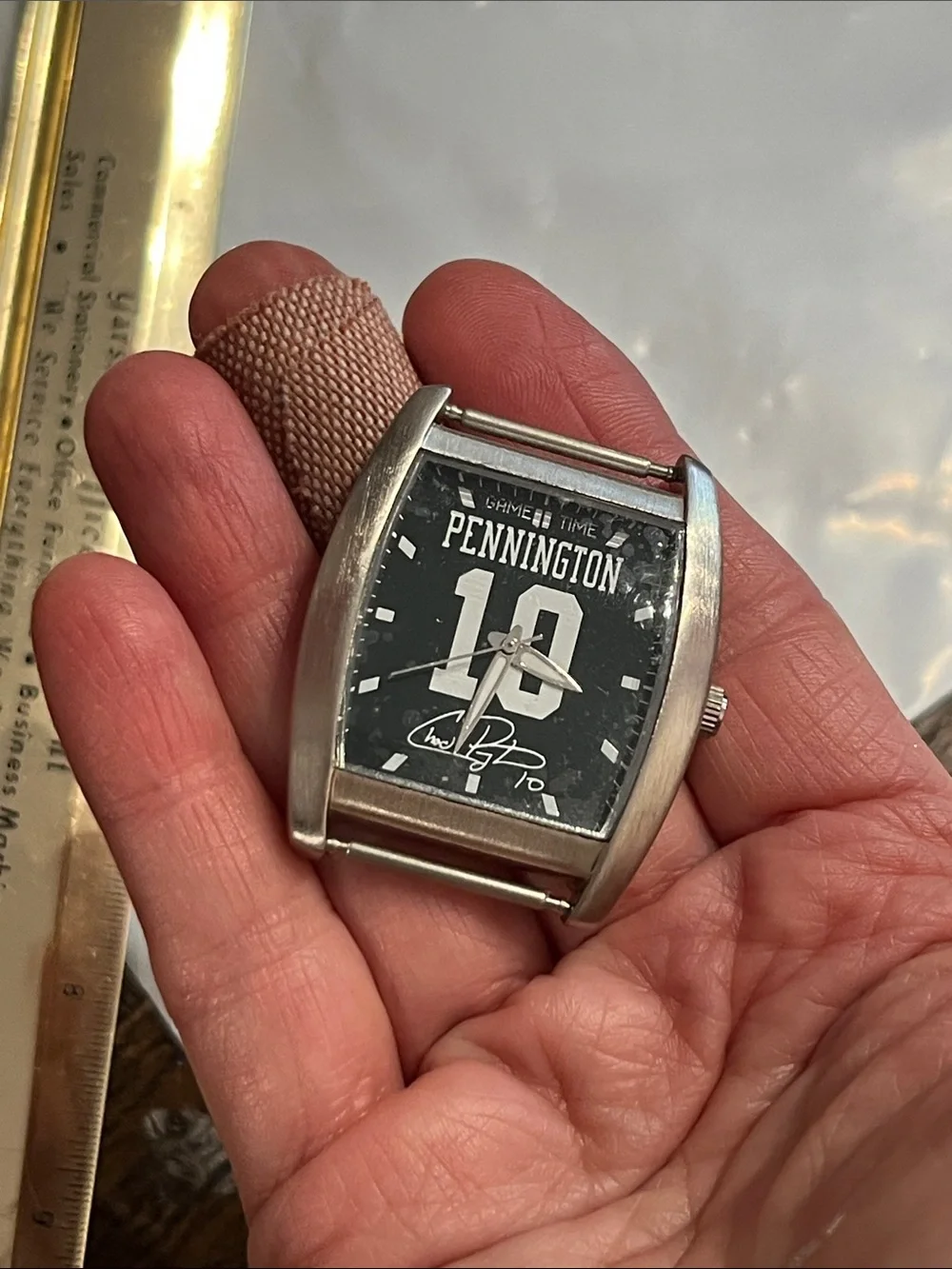 Penningtons Silver-Tone Men's Watch with Dark blue Dial and '10', never used